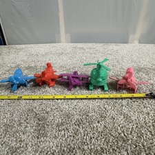McDonalds 1986 Happy Meal Toys Airport Airplane Plane Lot of 5 USA Made