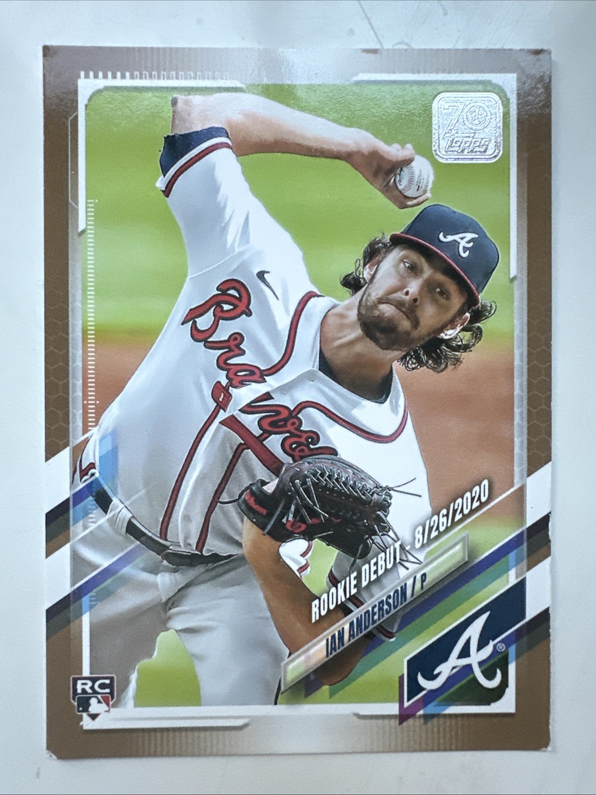 2021 Topps Update Series - Rookie Debut Ian Anderson #US60 Gold /2021 (RC)