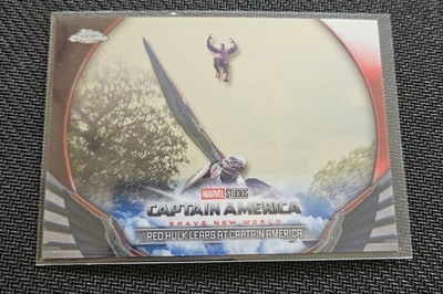 Topps Chrome Marvel STUDIO CAPTIAN AMERICA RED HULK LEAPS AT  CAPITAN