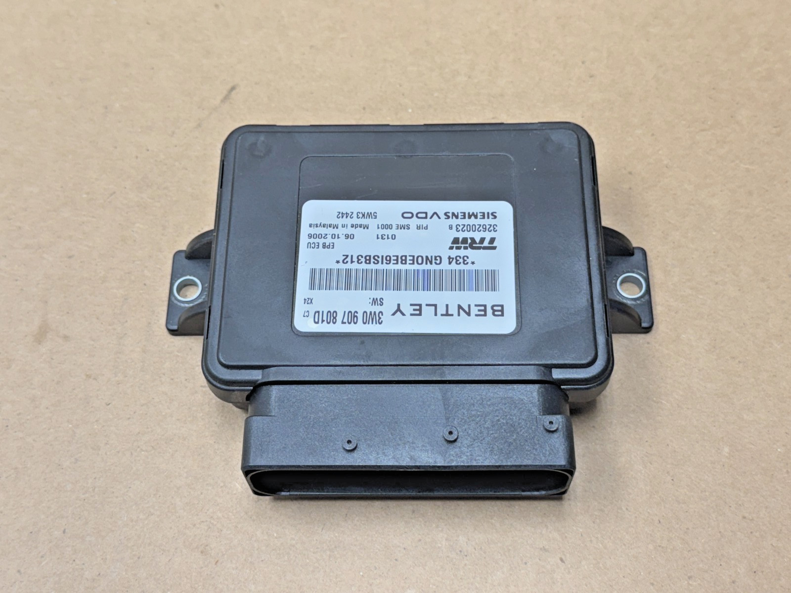 06-12 Bentley Continental Electronic Parking Park Brake Control Module PO43