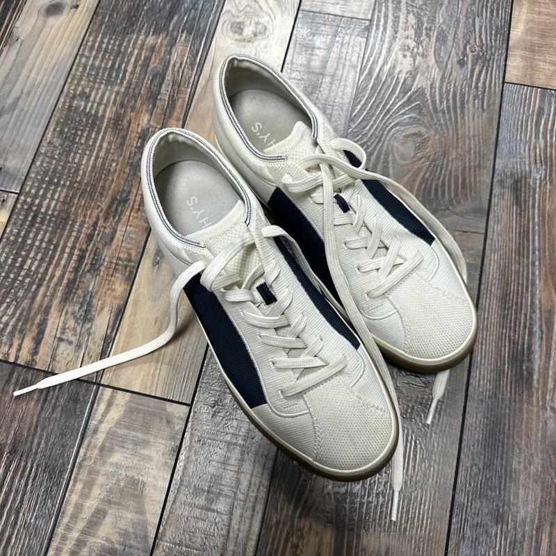 ROTHYS WOMENS LACE UP SNEAKER WHITE/BLUE MESH Size 9