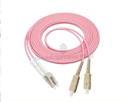 1M LC to SC UPC Duplex Fiber Cable OM4 Multimode 3.0mm Fiber Optic Patch Cord *p