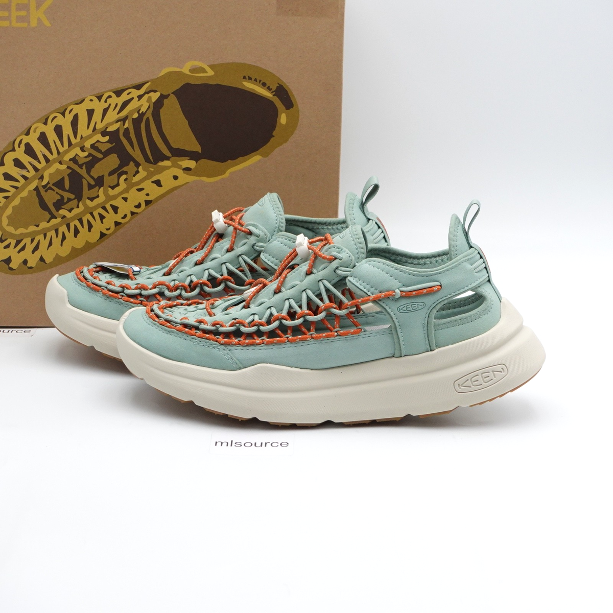 今日だけ価格‼️KEEN UNEEK SNK B.E.A.R. GREEN 9.5 Size 9.5 Women's KEEN Uneek WK Sandals 1030270 Granite Green/Birch