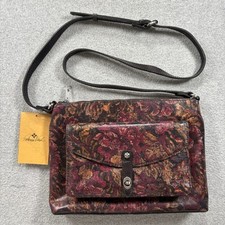 Patricia Nash Leather Kenilworth Vintage Floral Crossbody Bag Handbag Purse