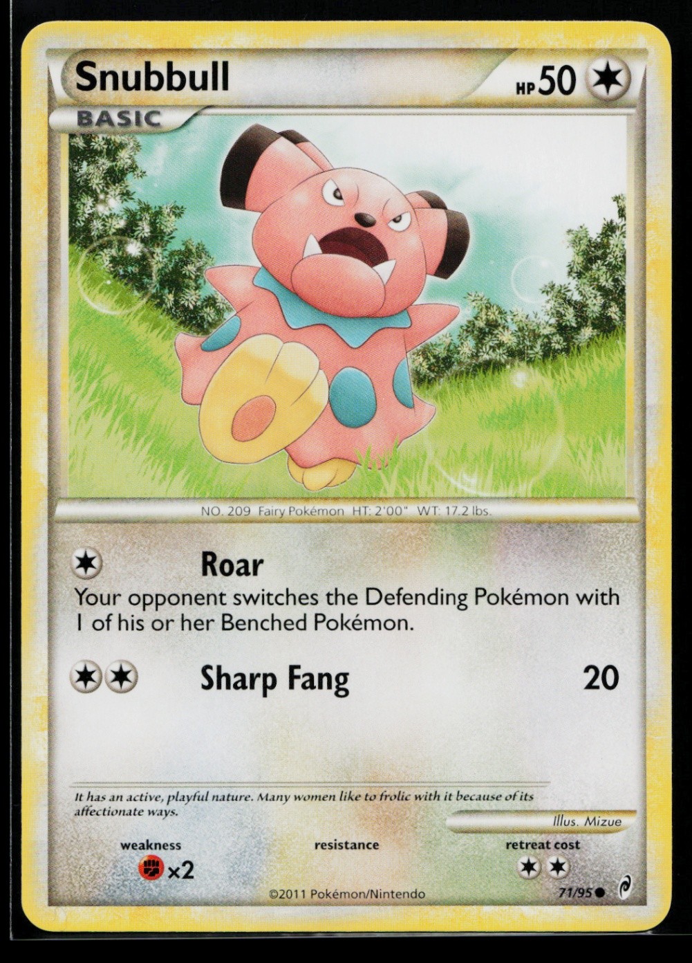 Snubbull Common Call of Legends 71/95 NM C1904