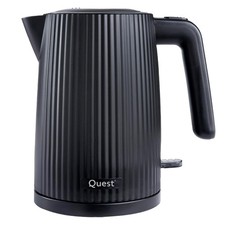 Quest Electric Kettle Cordless 1.5L Black Spout Filter Overheat Protection 3000W