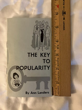 The Key To Popularity By Ann Landers Pamphlet Booklet 1964