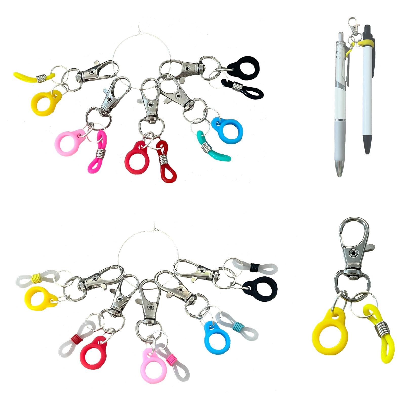 10 PCS Pen Clips, Pen Holders, Badge Reel Accessories, Pen H