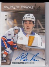 2023-24 SP Game Used Auto Premium Material Authentic Rookies Arnaud Durandeau