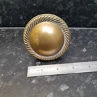 ANTIQUE BRASS DOOR KNOB 2 7/8 INCH DIAMETER