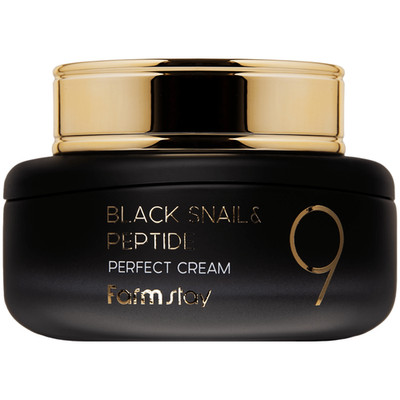 Farmstay Black Snail & Peptide 9 Perfect Cream 55 ml krem przeciwstarzeniowy