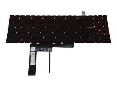 MSI GF76 Katana 11UG (MS-17L1) original Tastatur DE (deutsch) schwarz mit Backli