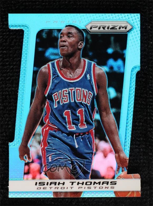 2013-14 Panini Prizm Light Blue Prizm Die-Cut 163/199 Isiah Thomas #236 HOF