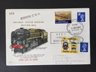 GB 1971 TALYLLYN 15p + B.R.15p  RAILWAY LETTER STAMPs ON ILLUS. FIRST DAY COVER