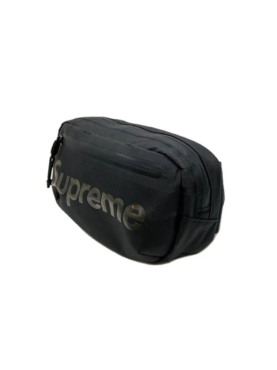 Supreme 21ss/sac taille/nylon/noir/plat