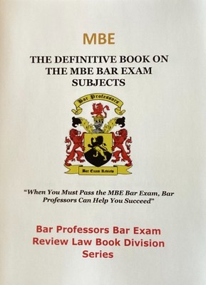 MBE Bar Exam Review Book for Repeat & 1st Bar Exam Takers 2026