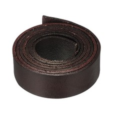 1.1 Yard 20mm Flat Leather Cord, Leather Lacing Strips for DIY Crafts Coffee