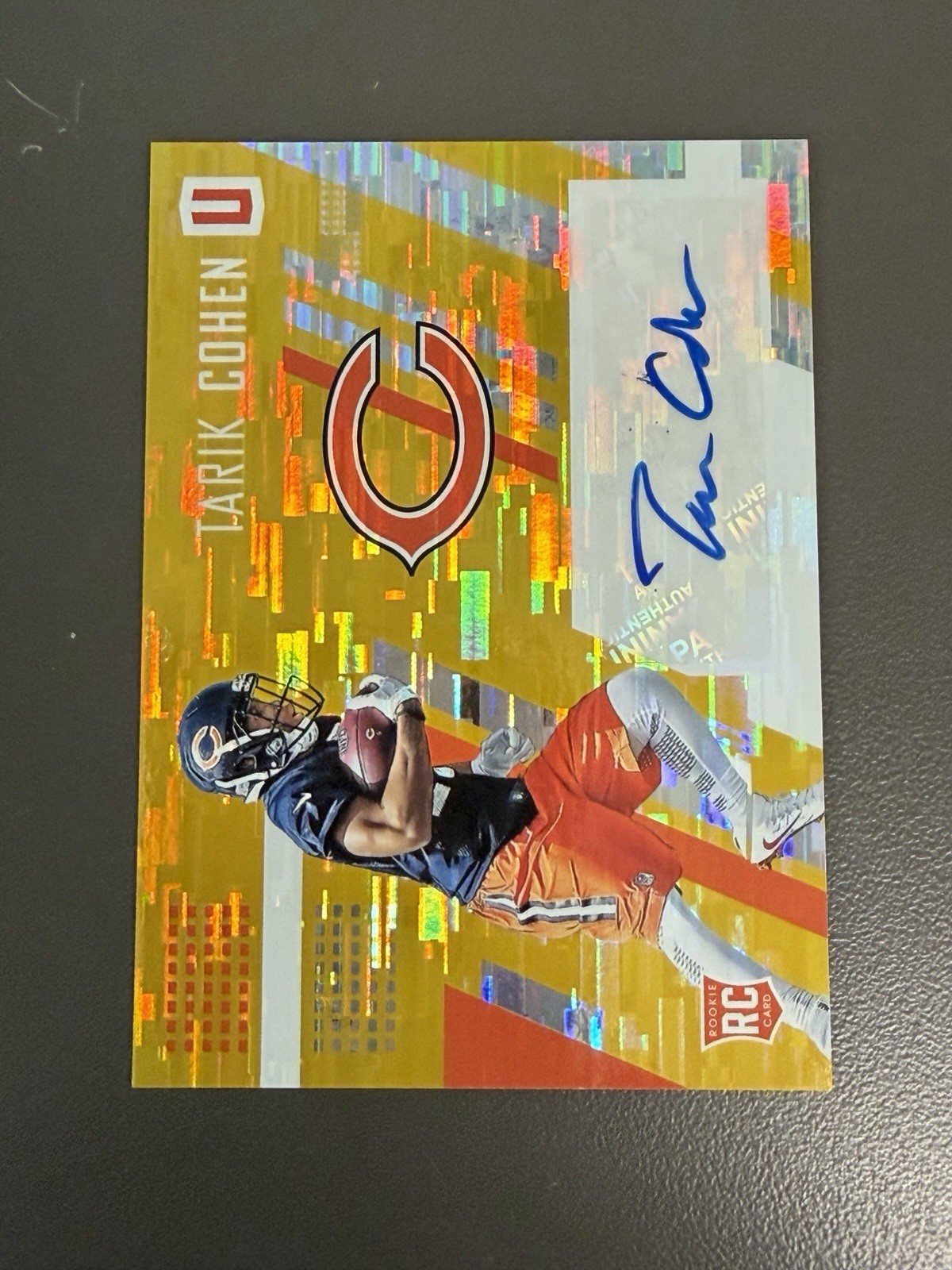 2017 Unparalleled Tarik Cohen #201 Wind Chimes RC Auto Orange /149