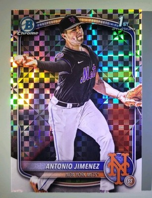 2025 Bowman Chrome Draft Antonio Jimenez X-Fractor #BDC-56 METS