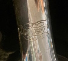 LAUREN Silver Plated Student Trumpet needs TLC but playable sold as seen  heard
