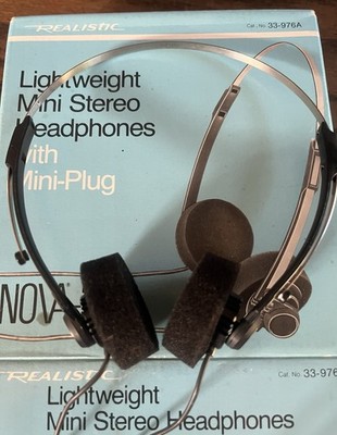 Vintage Headphones Realistic Audio Walkman Nova 45 Stereo Retro