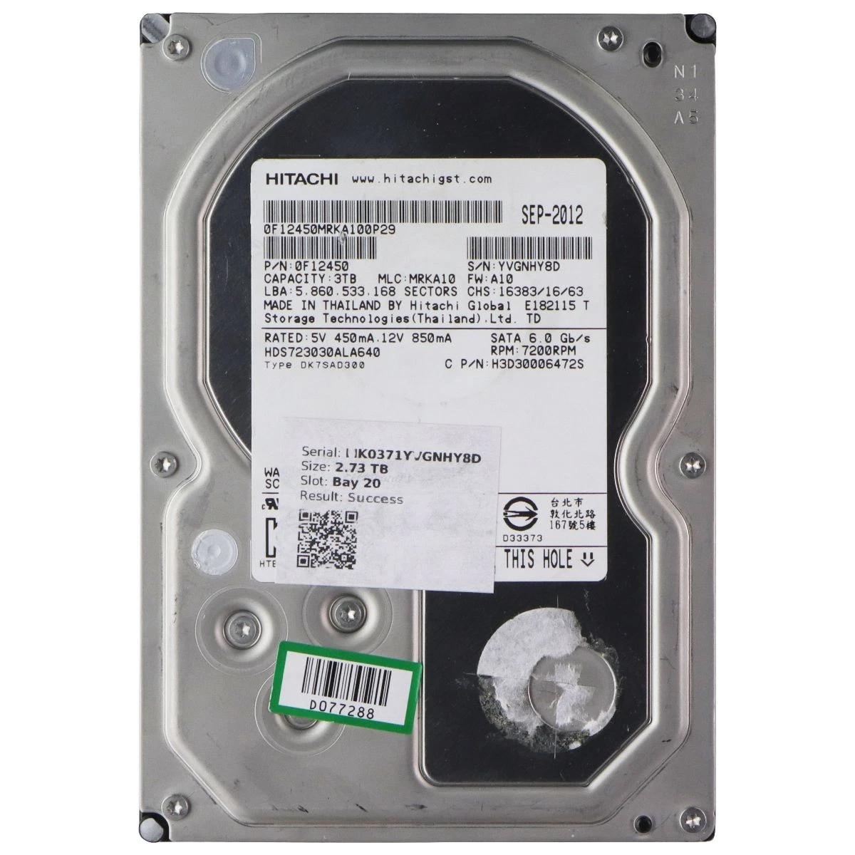 Hitachi Deskstar 7K3000 Hard Drive - Thumbnail 4
