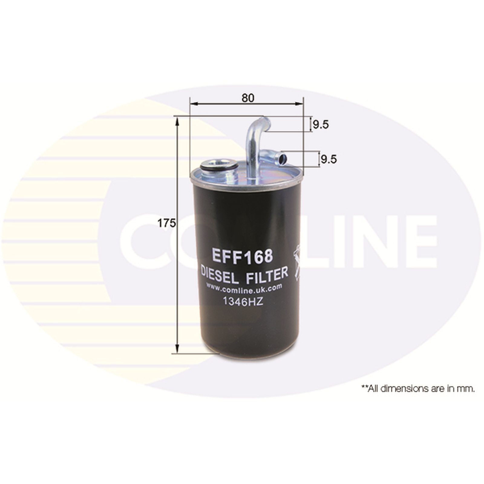 Fuel Filter EFF168 Comline 05166780AA K05166780AA