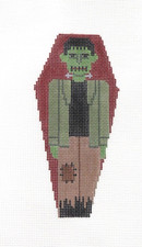 Shelly Tribbey CBK Frankenstein Halloween Handpainted Needlepoint Canvas