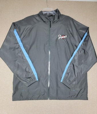POINT~ Beer Windbreaker Jacket Men's XL Beer Promo Stevens Point Wisconsin