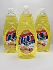3X Brillo Basics Dishwashing Detergent - Lemon Fresh Scent - 24oz - 3 Pack    