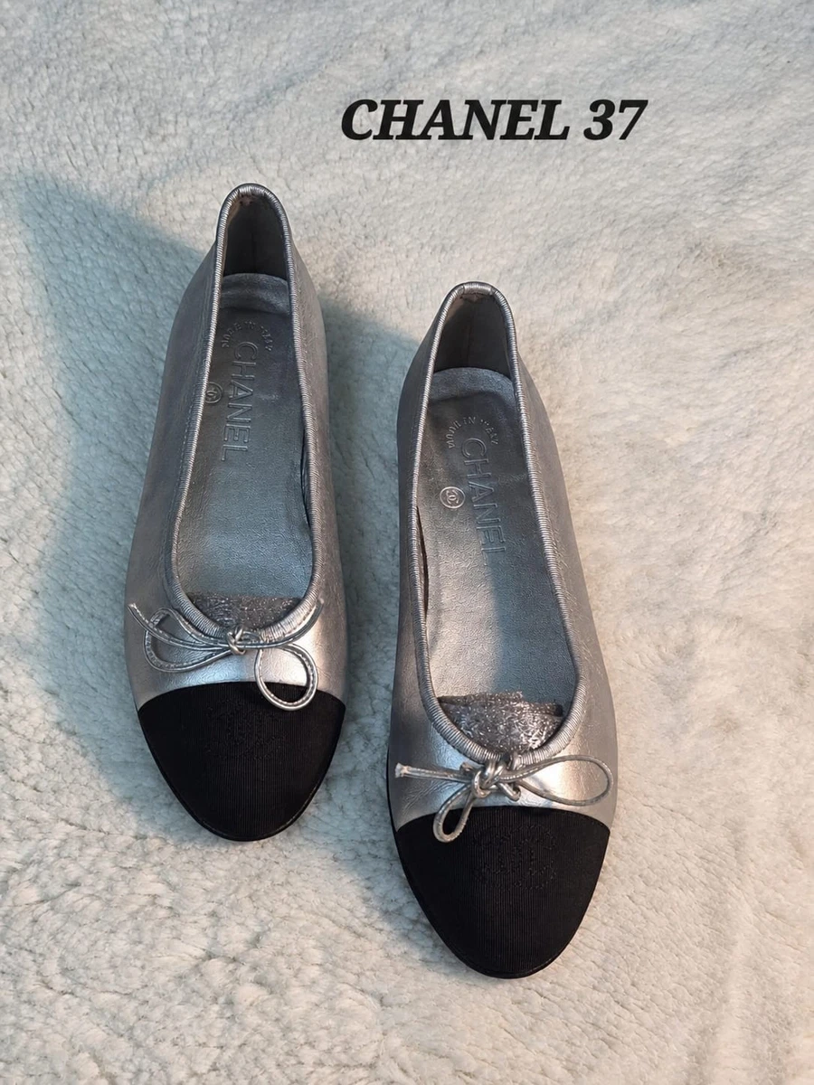 CHANEL Silver Flats for Women for sale | eBay