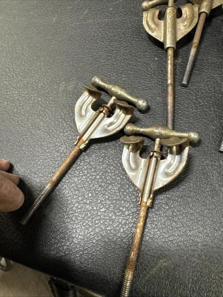 8x Slingerland Radio King 40s 50s Vintage Drum Set Bass Drum T-Rods & Claws 1953 - Image 3 of 3