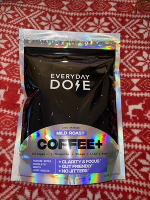 Everyday Dose Mushroom Coffee Grass-Fed Collagen, Chaga, Lions Mane & L-Theanine