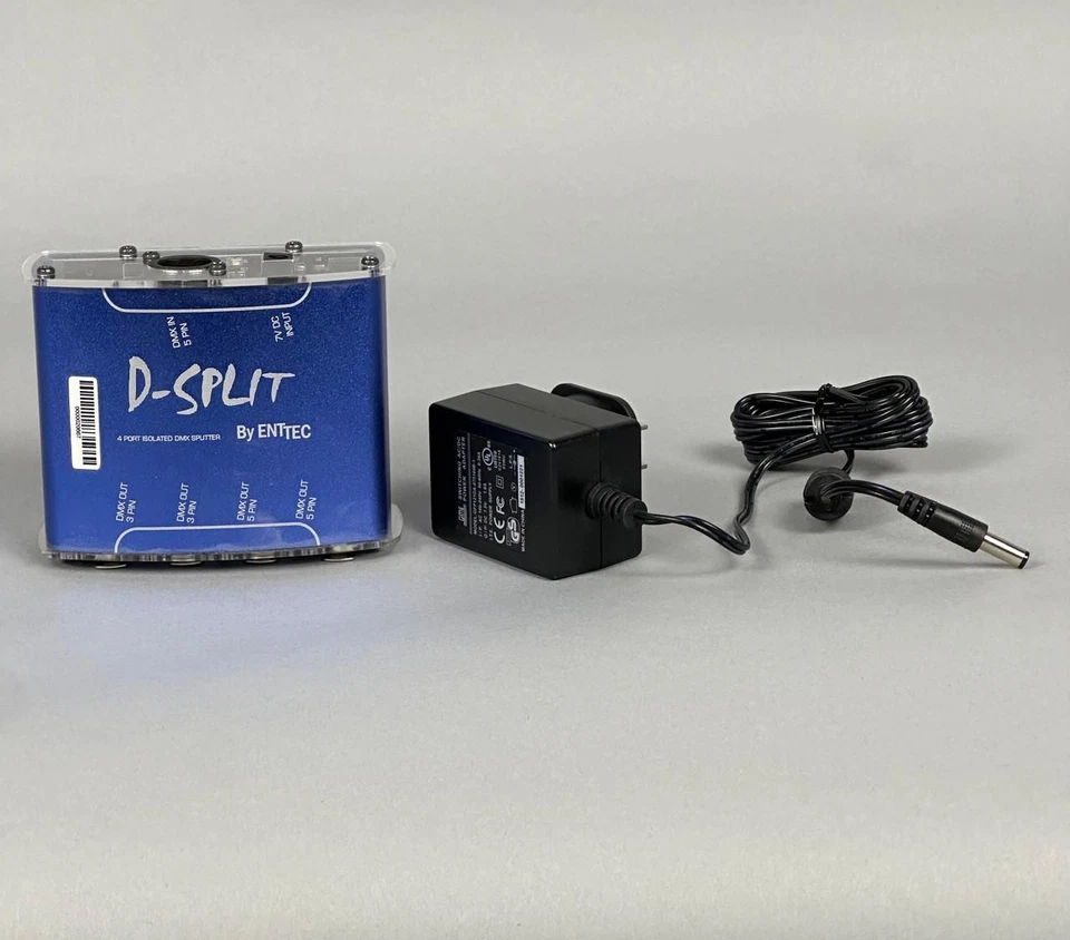 ENTTEC 70572 D-SPLIT DMX SPLITTER: includes power cord (Used)|603-9493154 - Image 2 of 4