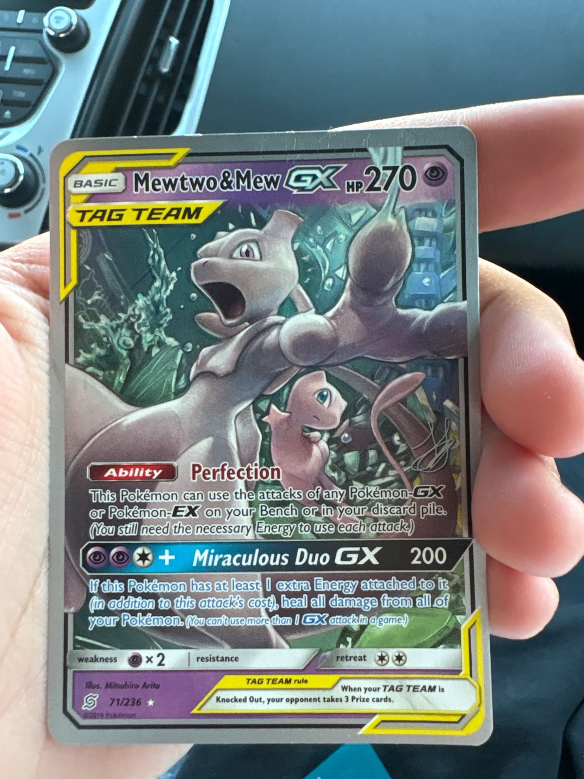Mewtwo & Mew GX 71/236 Sm-Unified Minds Holo