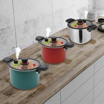 #ad #ad 7L Pressure Pot 201 Stainless Steel Pressure Cooker KPA Micro Pressure 60Kpa $56.62