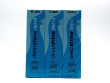 3-Pack RUSK Deepshine Demi-Permanent Hair Color Light Golden Brown 3.4oz NEW