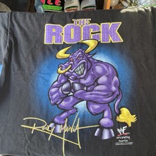 1998 WWF THE ROCK Xl T-shirt Good Cond