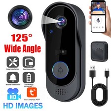 Smart WiFi Wireless Video Doorbell Security Streaming Camera Door Bell Intercom.