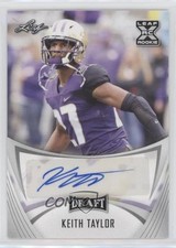 2021 Leaf Draft Auto Keith Taylor #BA-KT3 Auto i2k
