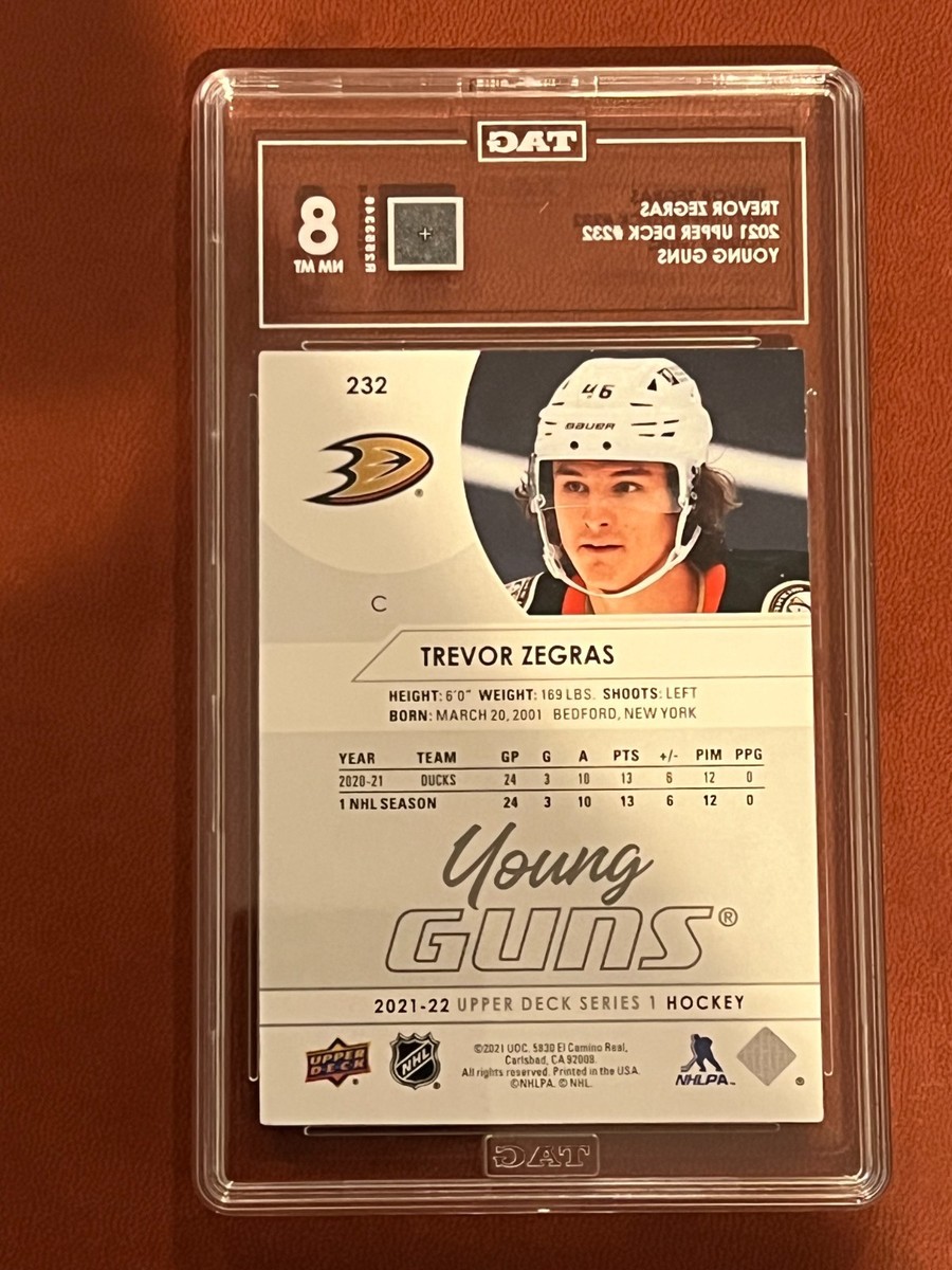 UPPER DECK NHLカード SERIES 1 TREVOR ZEGRAS DUCKS #C117 送料無料 中古 IT1 2021-22 Upper Deck Series 1 Young Guns #232 Trevor Zegras