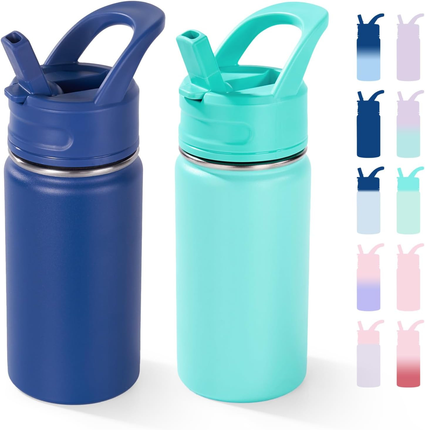 With Straws, Stainless Steel