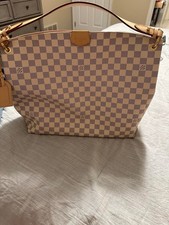 Louis Vuitton Damier Azur Graceful MM Hobo Ba...