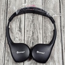 Uconnect Wireless On-Ear Headphones Black Infrared Volume Control AAA Battery