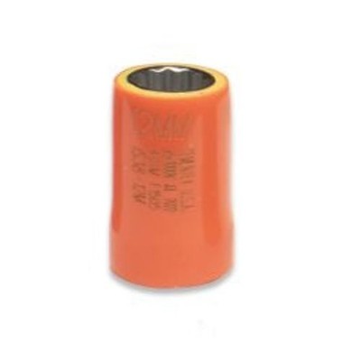 1PC Cementex IS38-12M Insulated 3/8'' Square Drive Socket, 12mm
