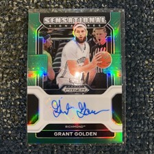 2022-23 Panini Prizm Draft Picks Sensational Signatures Grant Golden Green Auto