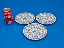 3 x Minton Bone China SHALIMAR Pattern Tea Plates - 16.5 cm Diameter - GC