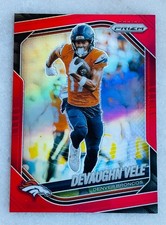 2025 Panini Prizm Devaughn Vele #54 Retail Red Prizm Broncos Saints SSP