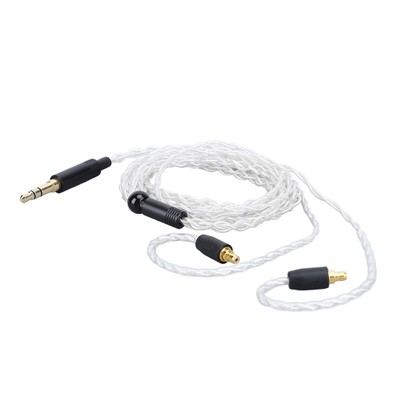 Earphone Cable Replacement Silver Plated Copper 3.5mm Stereo Plug Headphone SAL