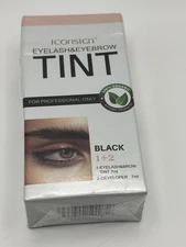 4 PACK! ICONSIGN Eyelash And Eyebrow Tint Kit - Black - Tint And Developer